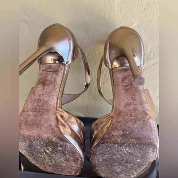 Jimmy Choo Gold Mirror 4” Heel - Picture 10 of 11